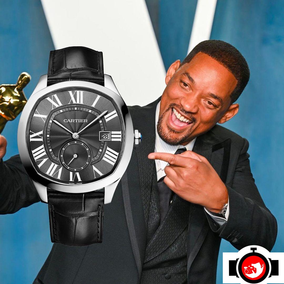 actor Will Smith spotted wearing a Cartier 