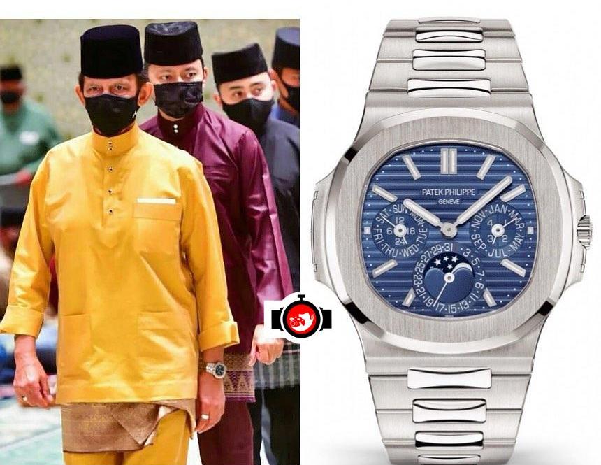 royal Hassanal Bolkiah spotted wearing a Patek Philippe 5740G