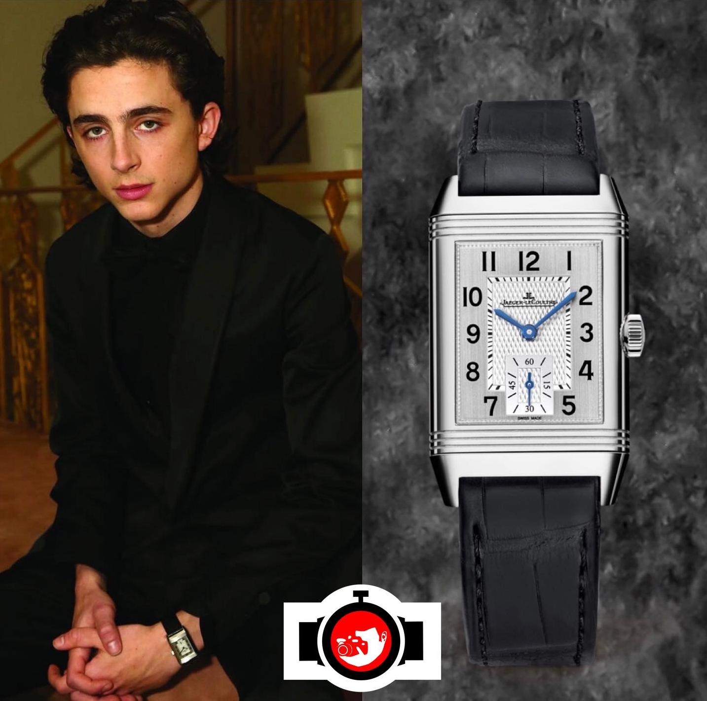 actor Timothée Chalamet spotted wearing a Jaeger LeCoultre 17631207