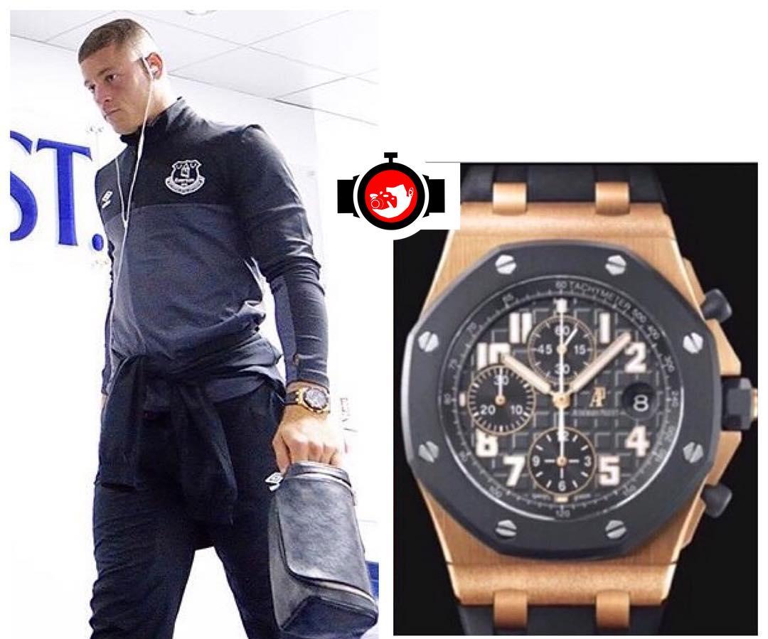 footballer Ross Barkley spotted wearing a Audemars Piguet 25940OK