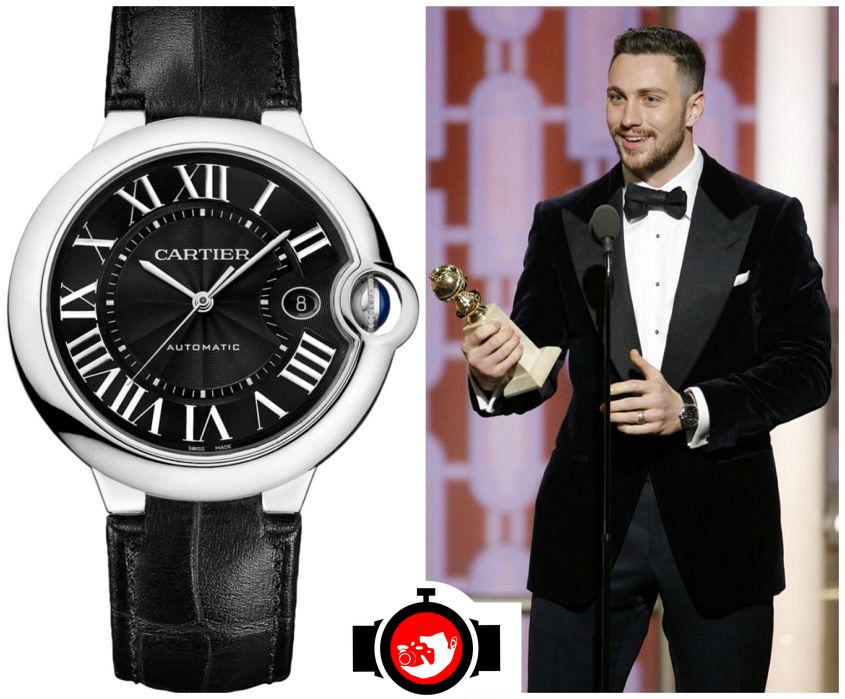 actor Aaron Taylor-Johnson spotted wearing a Cartier 