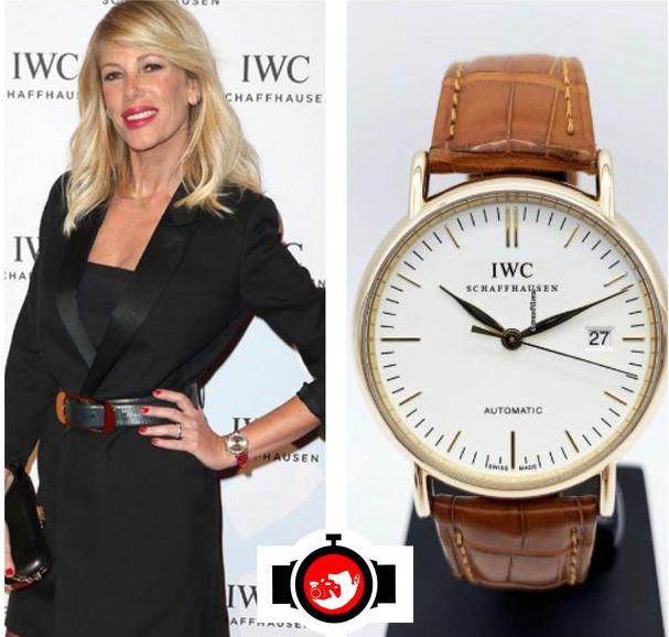 television presenter Alessia Marcuzzi spotted wearing a IWC IW458101