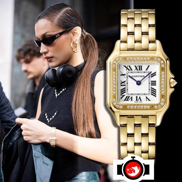 model Bella Hadid spotted wearing a Cartier 