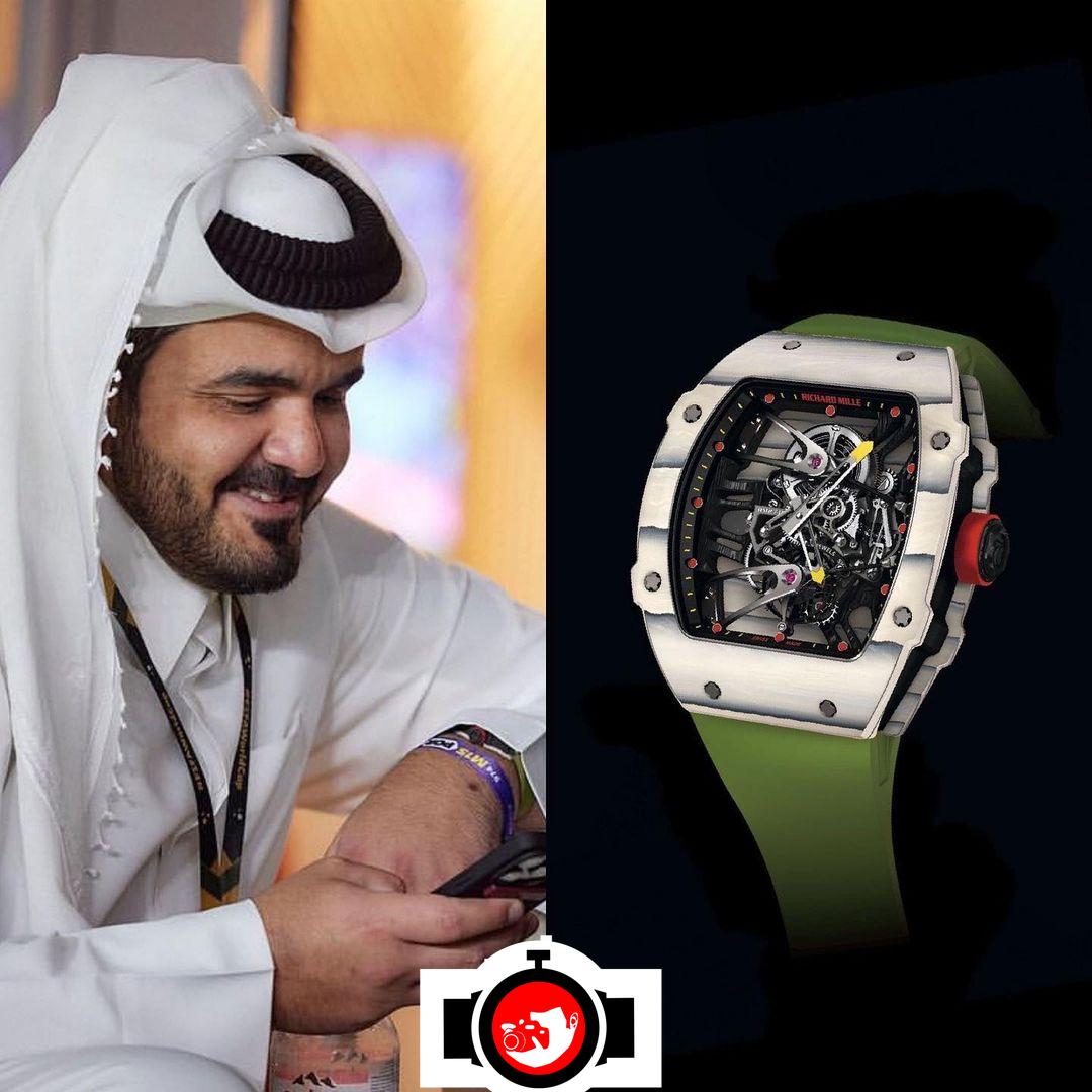 royal Joaan Bin Hamad Al Thani spotted wearing a Richard Mille RM 27-02