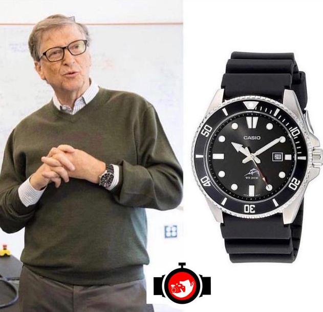 business man Bill Gates spotted wearing a Casio 