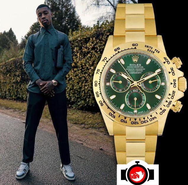 footballer Presnel Kimpembe spotted wearing a Rolex 116508