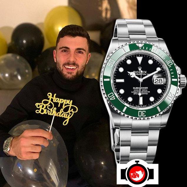 footballer Patrick Cutrone spotted wearing a Rolex 