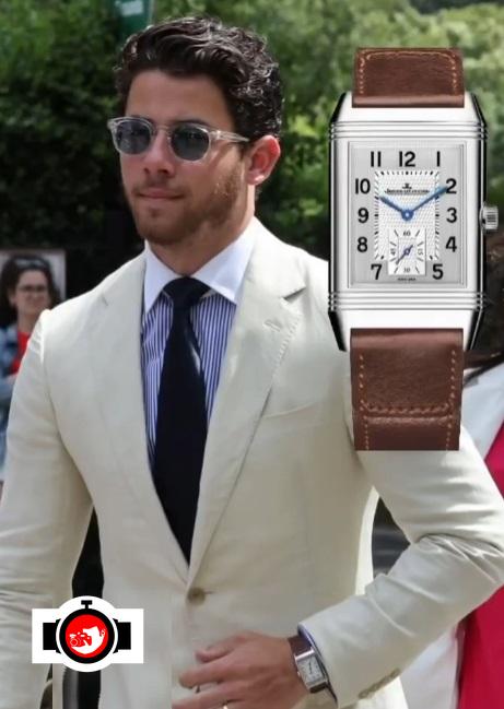 singer Nick Jonas spotted wearing a Jaeger LeCoultre 