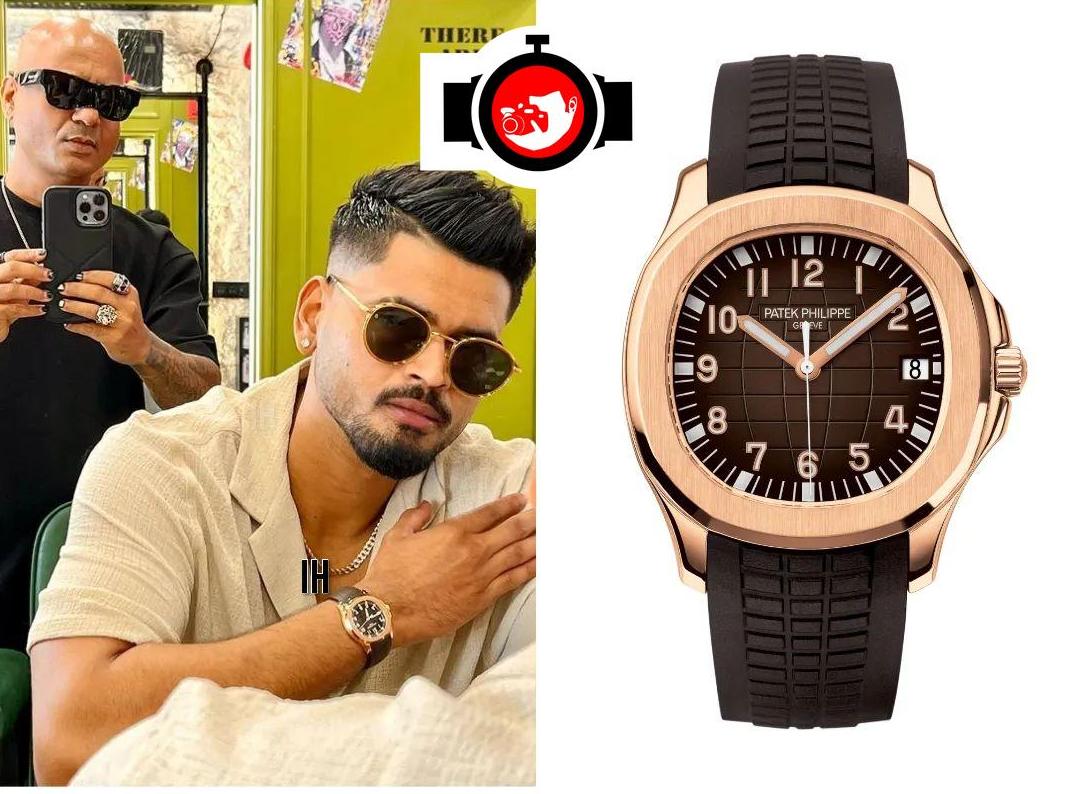 cricketer Shreyas Iyer spotted wearing a Patek Philippe 5167R