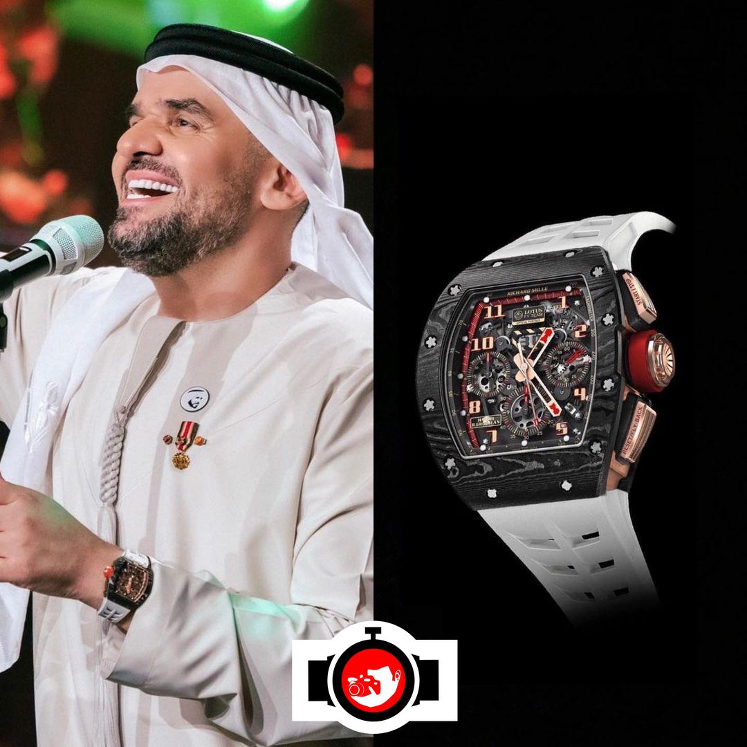 singer Hussain Al Jasmi spotted wearing a Richard Mille RM 011