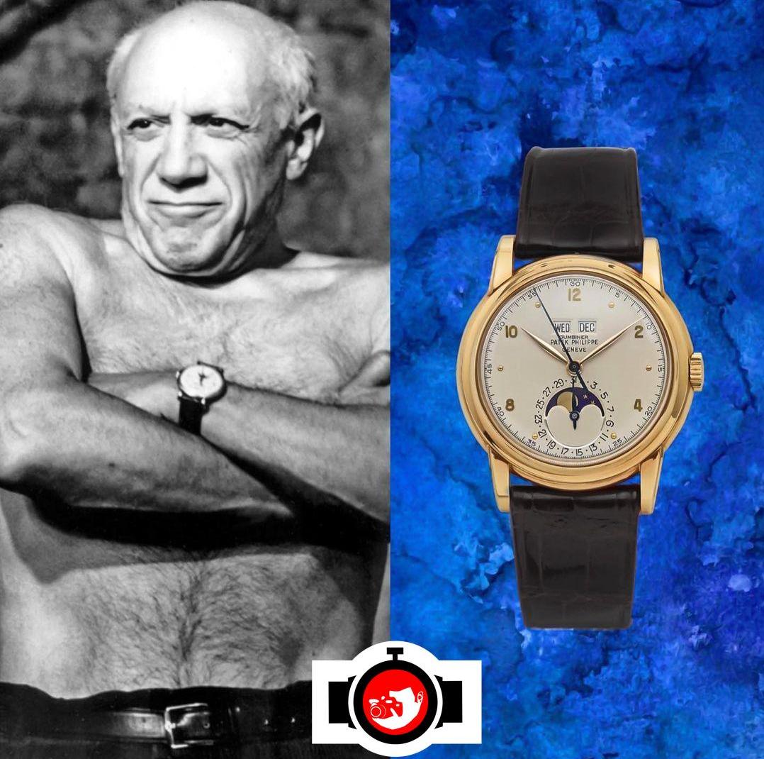 artist Pablo Picasso spotted wearing a Patek Philippe 2497