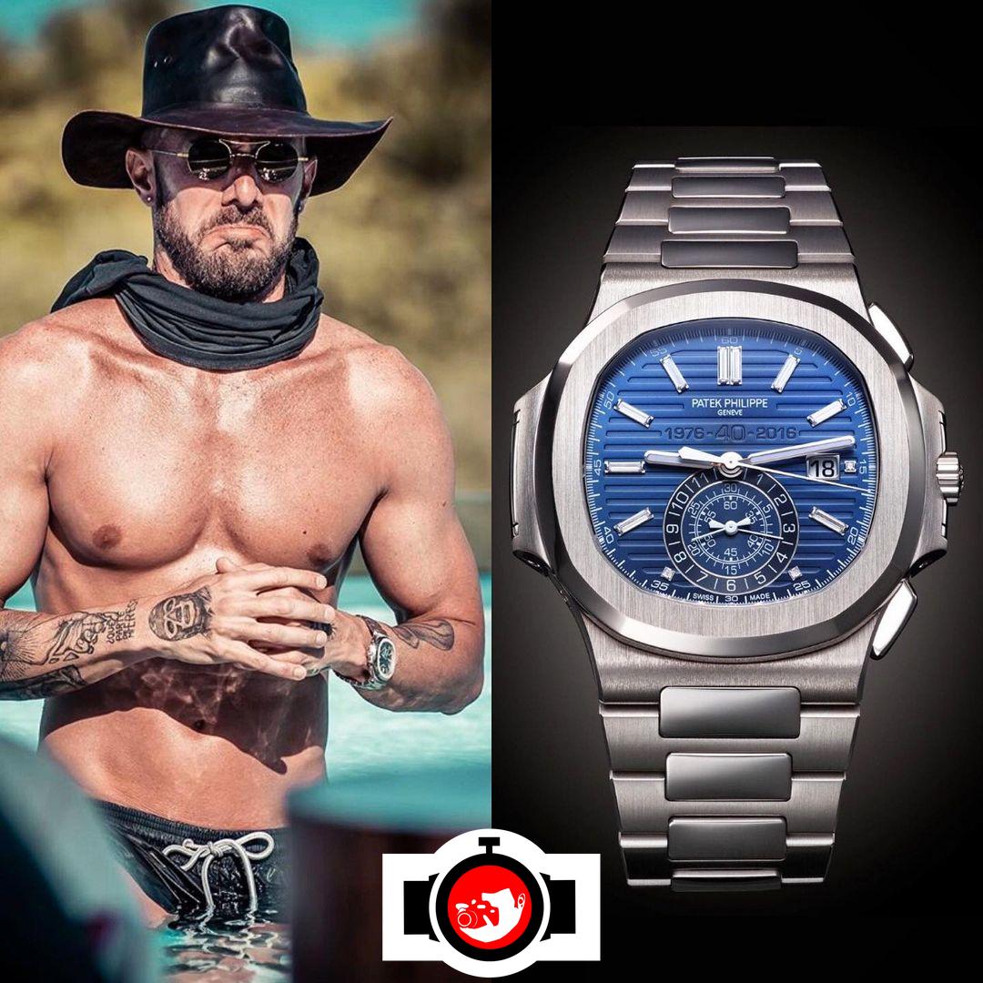 actor Diego Dreyfus spotted wearing a Patek Philippe 5976/1G