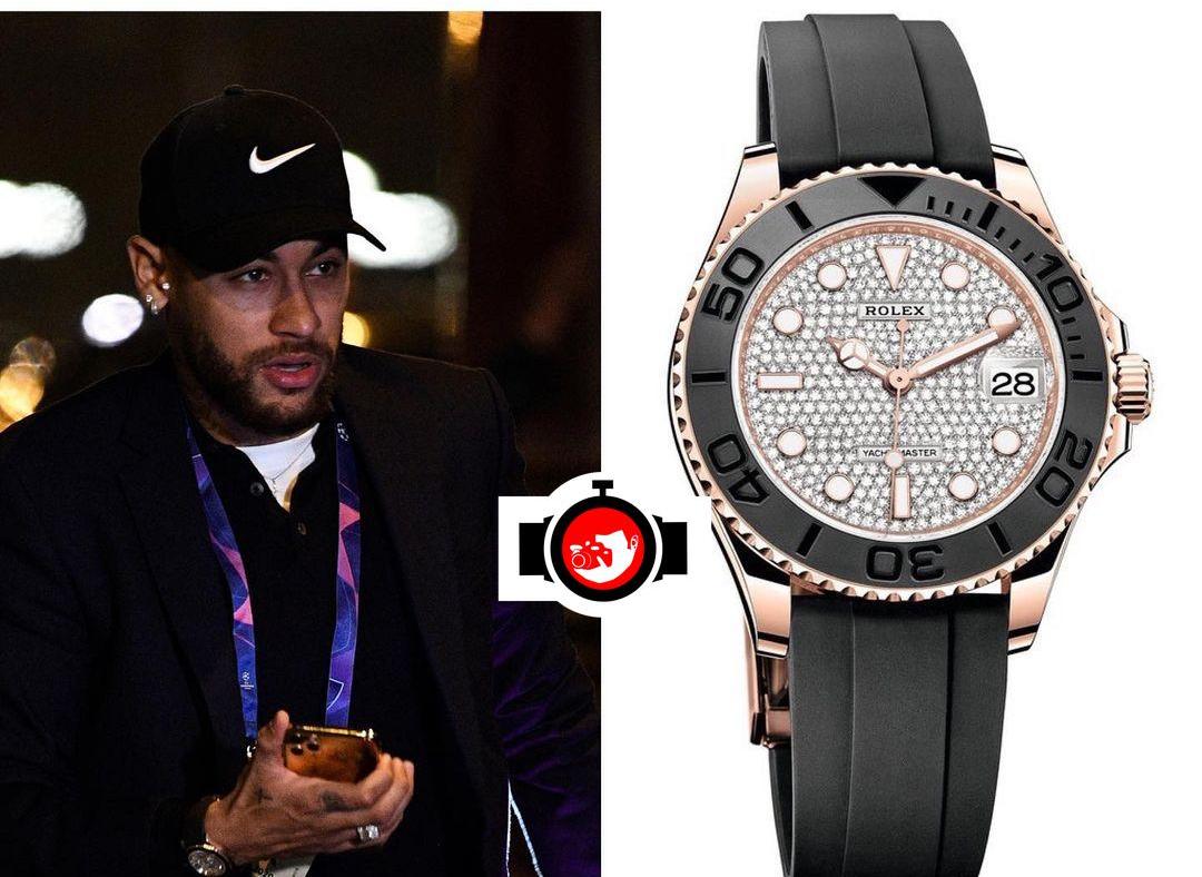 footballer Neymar Jr spotted wearing a Rolex 126655