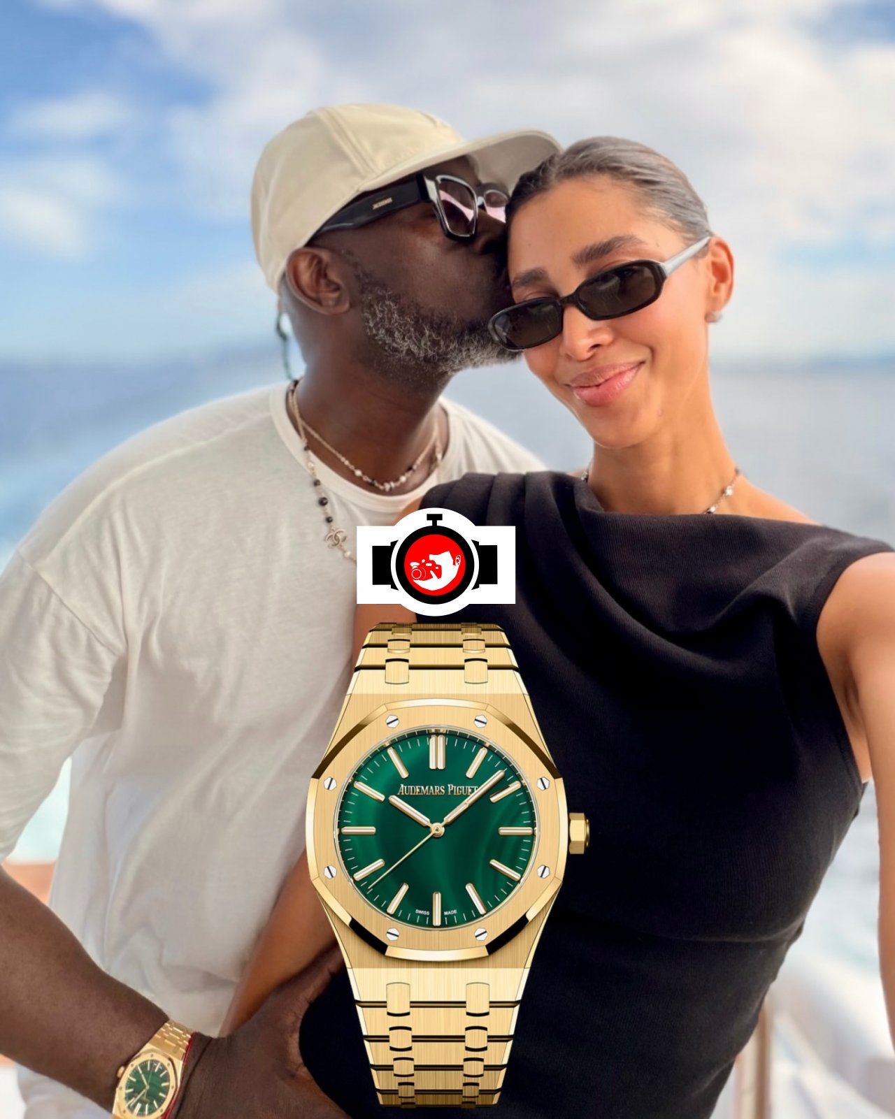 music producer, rapper Black Coffee spotted wearing a Audemars Piguet 15513BA