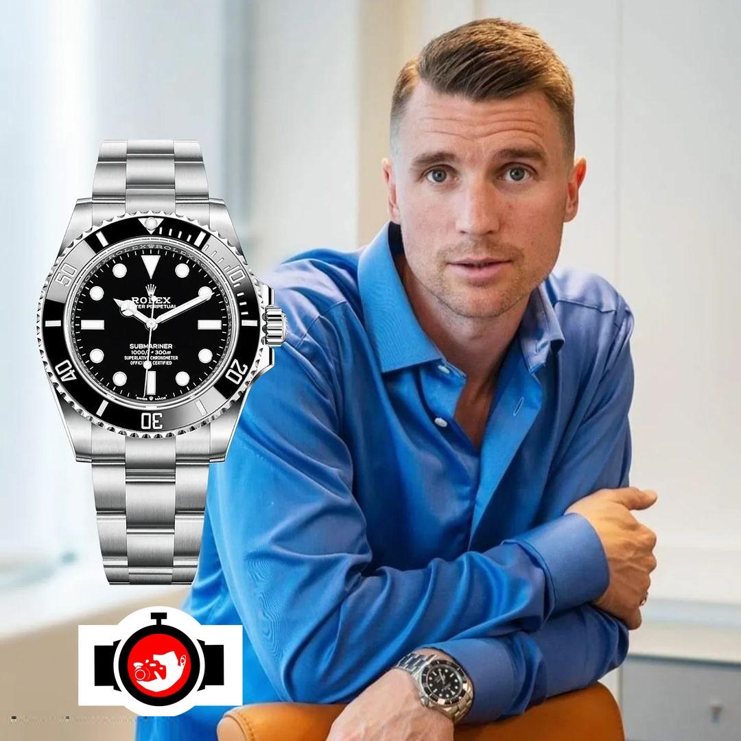 footballer Christian Andreas Gauseth spotted wearing a Rolex 
