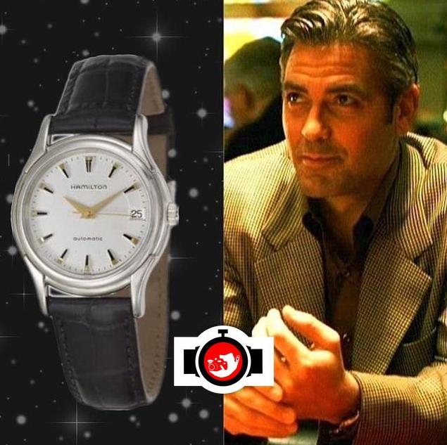actor George Clooney spotted wearing a Hamilton H18315751