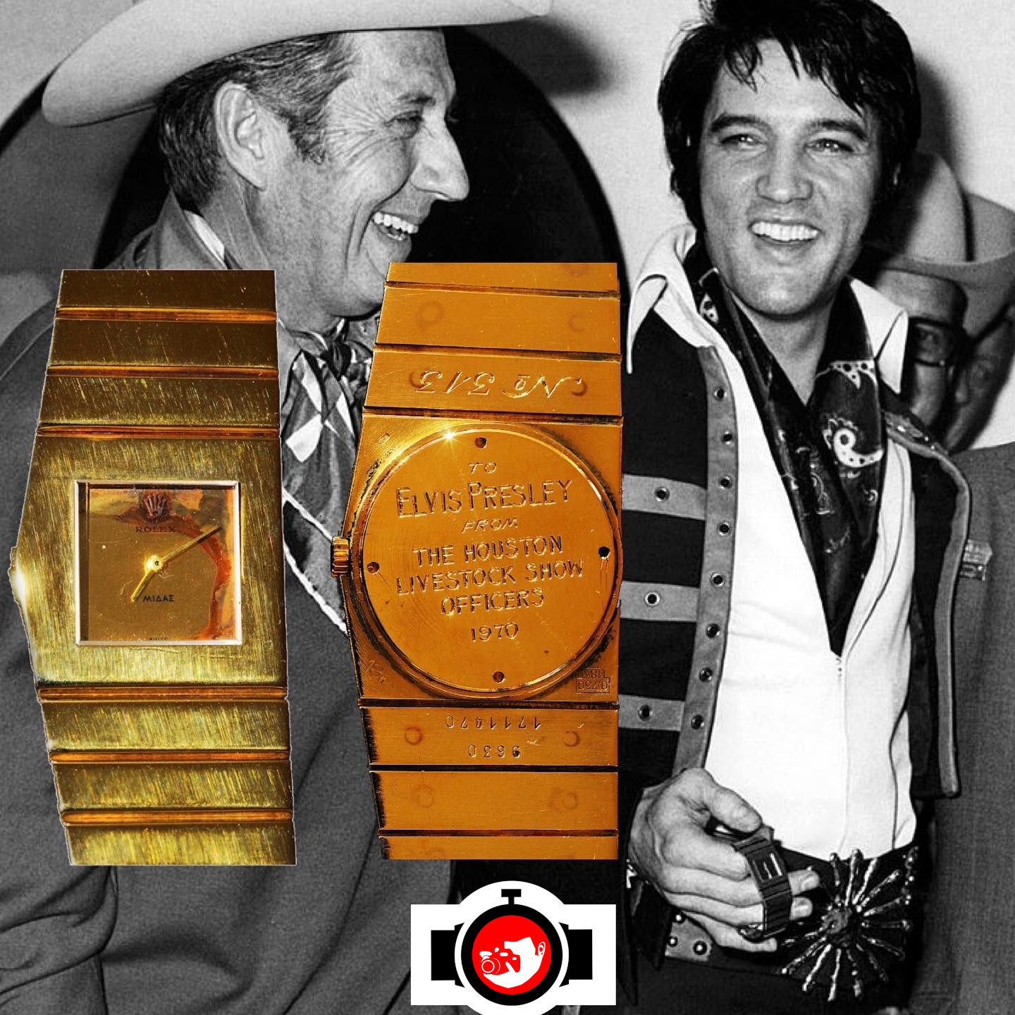 singer Elvis Presley spotted wearing a Rolex 