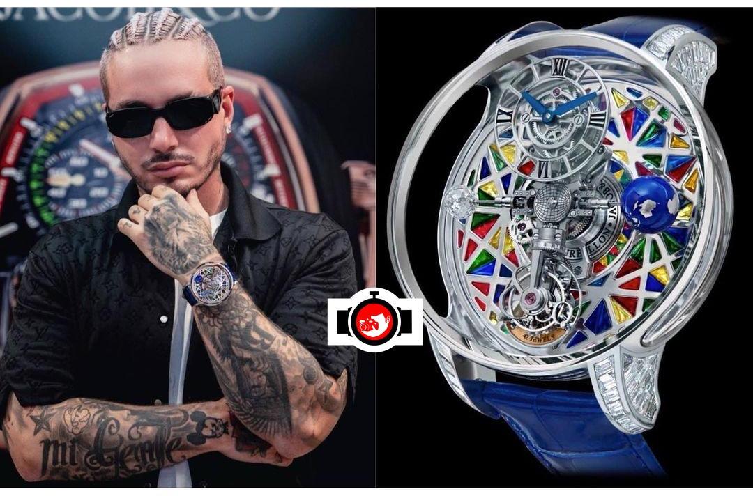 singer J Balvin spotted wearing a Jacob & Co 