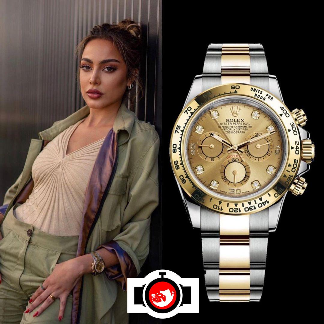 influencer Fatima Almomen spotted wearing a Rolex 