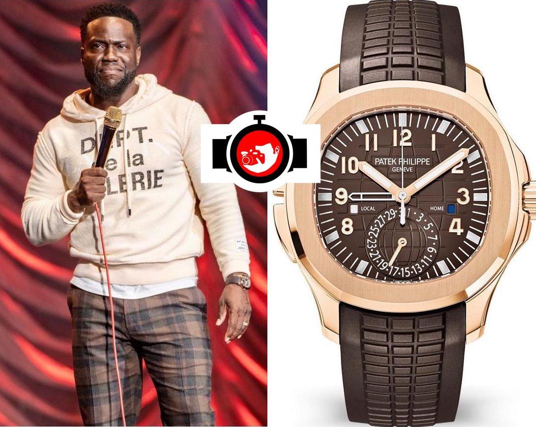 comedian Kevin Hart spotted wearing a Patek Philippe 5164R