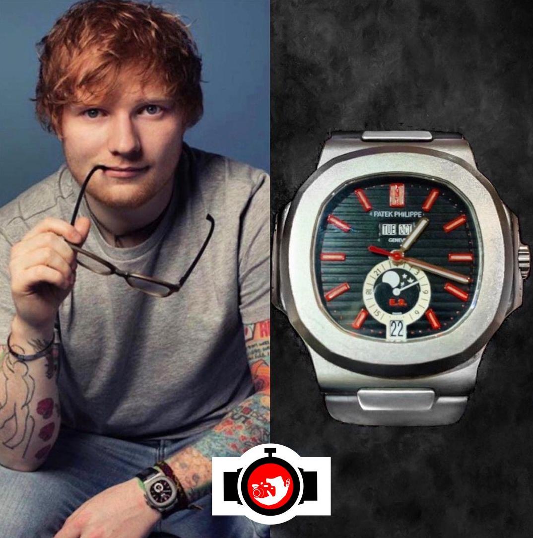 singer Ed Sheeran spotted wearing a Patek Philippe 5726A
