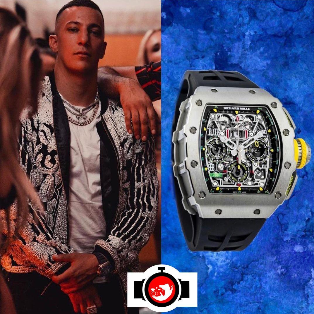 rapper Farid Bang spotted wearing a Richard Mille RM11-03