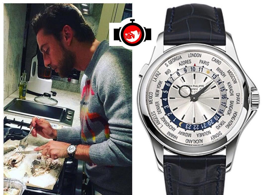 footballer Claudio Marchisio spotted wearing a Patek Philippe 5130G-019
