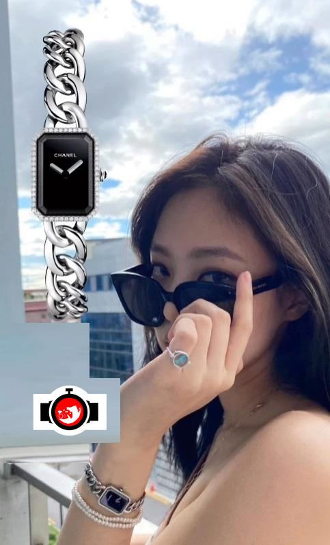 singer Jennie Kim spotted wearing a Chanel 