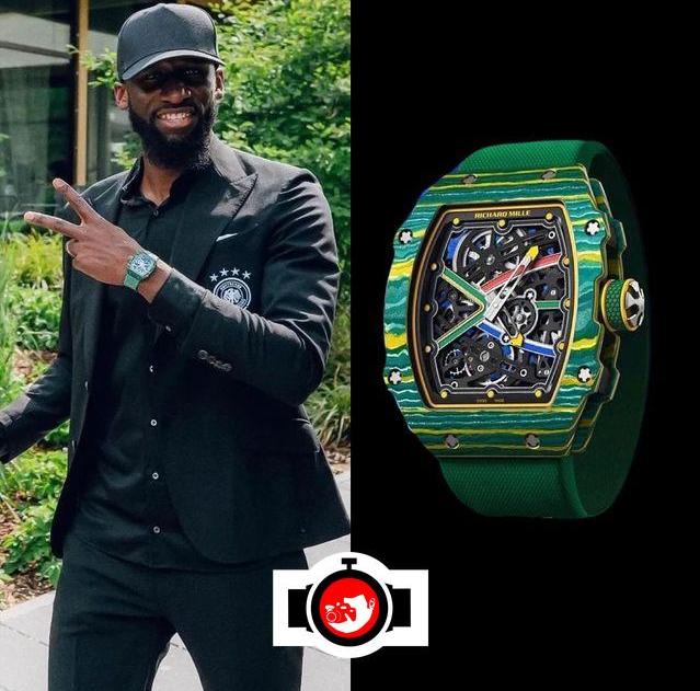 footballer Antonio Rüdiger spotted wearing a Richard Mille RM67-02