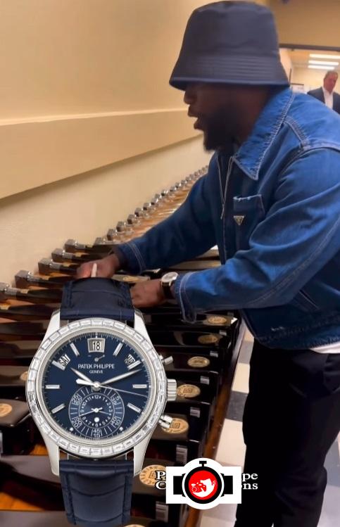 comedian Kevin Hart spotted wearing a Patek Philippe 5961P