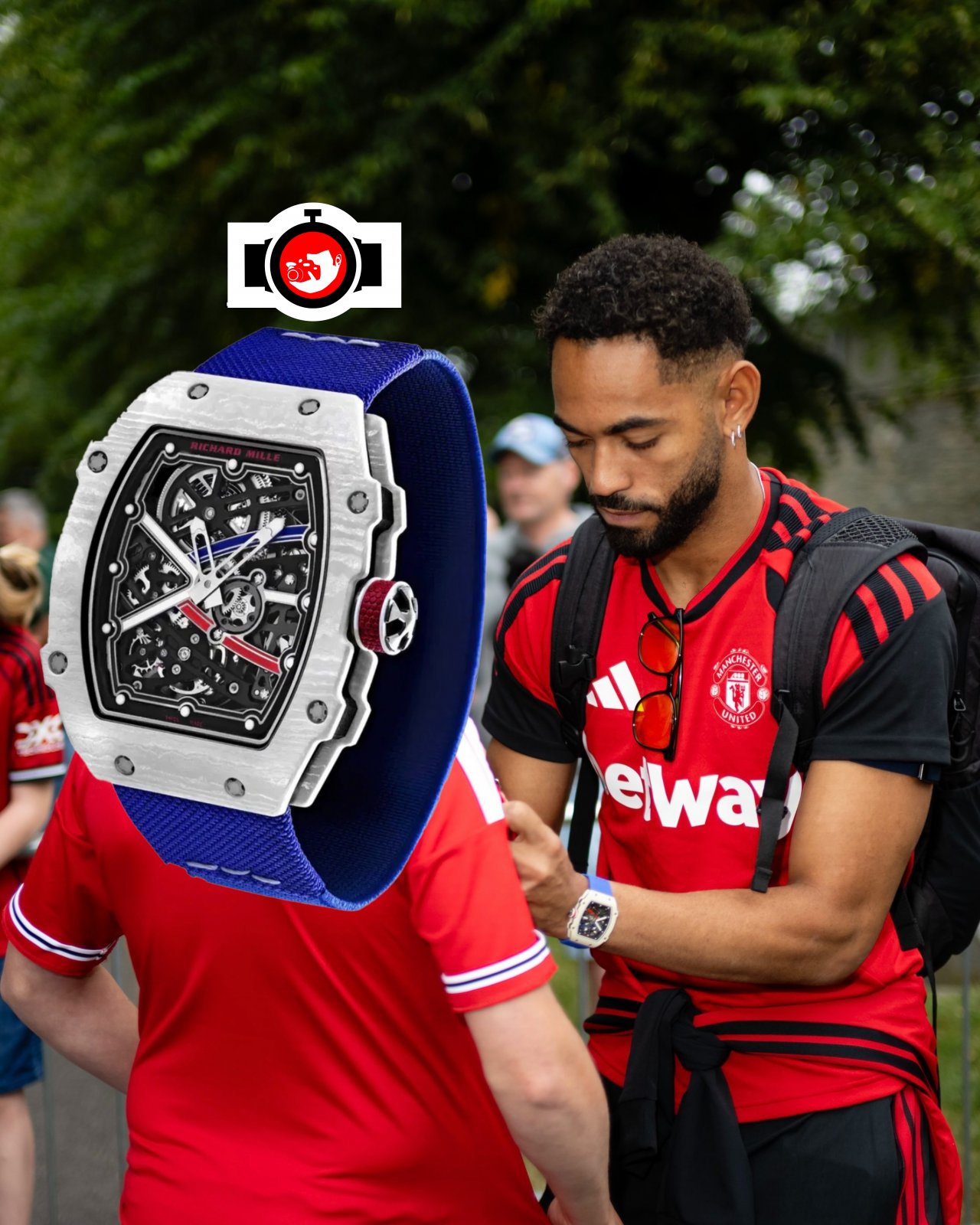footballer Matheus Cunha spotted wearing a Richard Mille RM 67-02