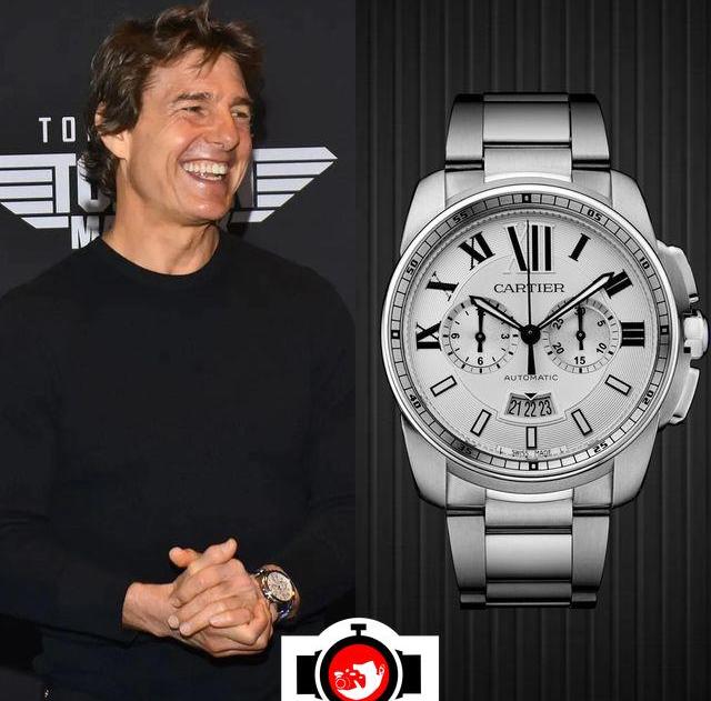 actor Tom Cruise spotted wearing a Cartier W7100045