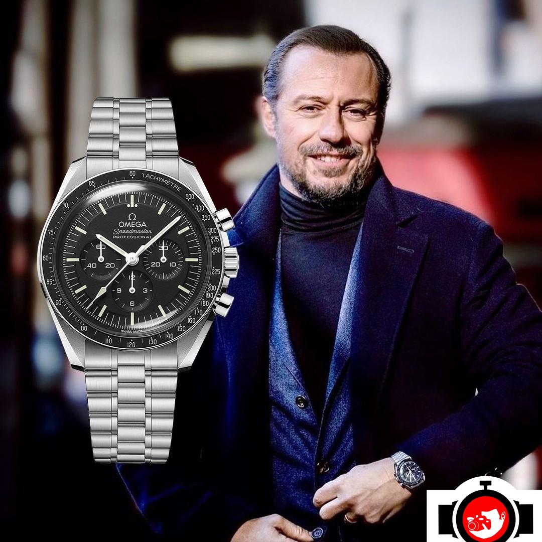 actor Stefano Accorsi spotted wearing a Omega 310.30.42.50.01.001