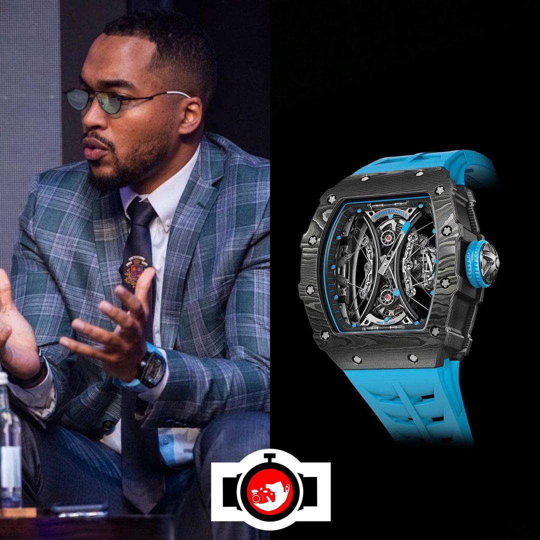 actor Owain Arthur spotted wearing a Richard Mille RM 53-01