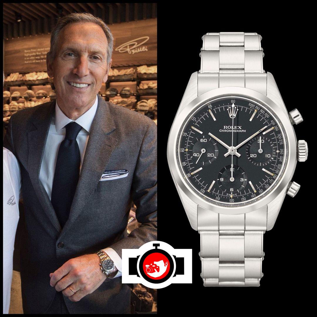 business man Howard Schultz spotted wearing a Rolex 6238