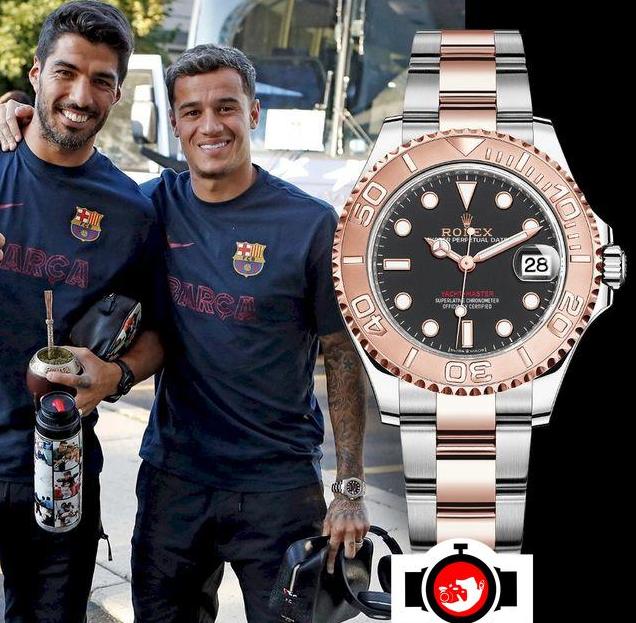 footballer Philippe Coutinho spotted wearing a Rolex 
