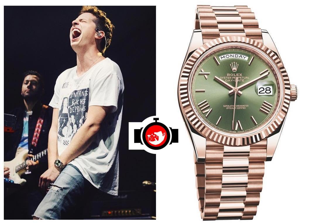 singer Charlie Puth spotted wearing a Rolex 228235