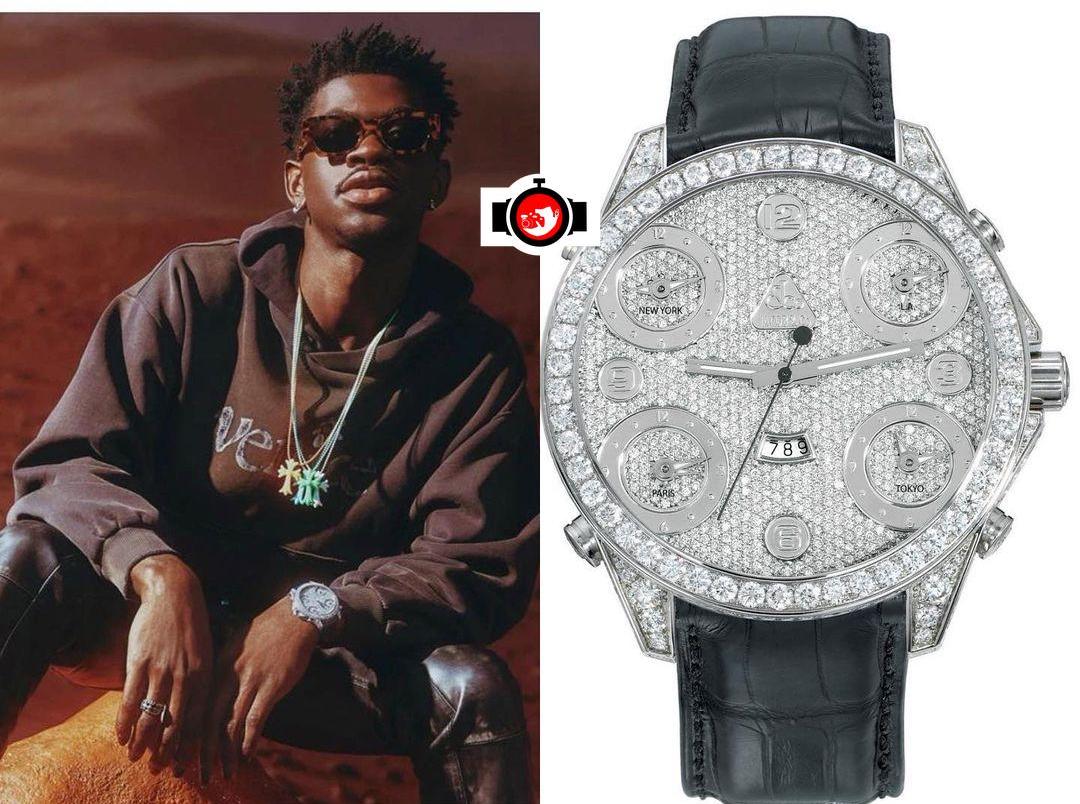 rapper Lil Nas spotted wearing a Jacob & Co 