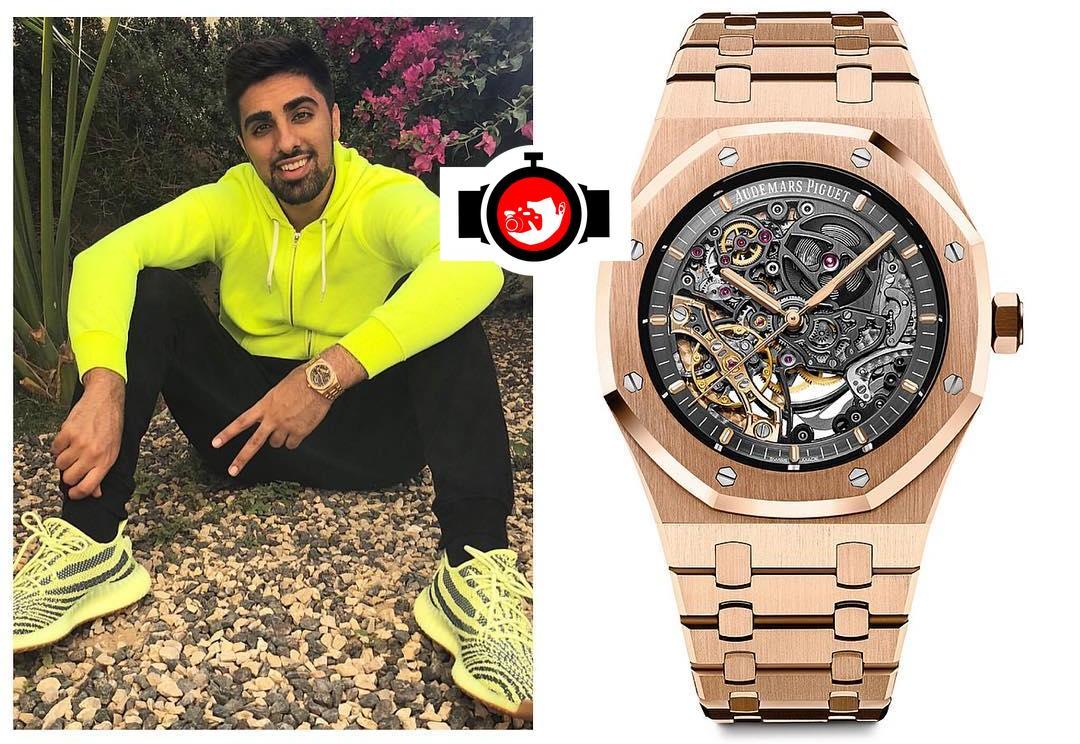 youtuber MoVlogs spotted wearing a Audemars Piguet 15407OR