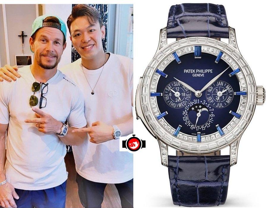 actor Mark Wahlberg spotted wearing a Patek Philippe 5374/300P