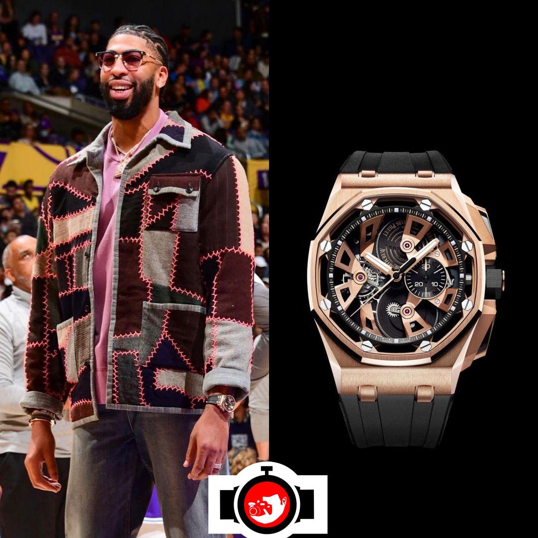 basketball player Anthony Davis spotted wearing a Audemars Piguet 26421OR