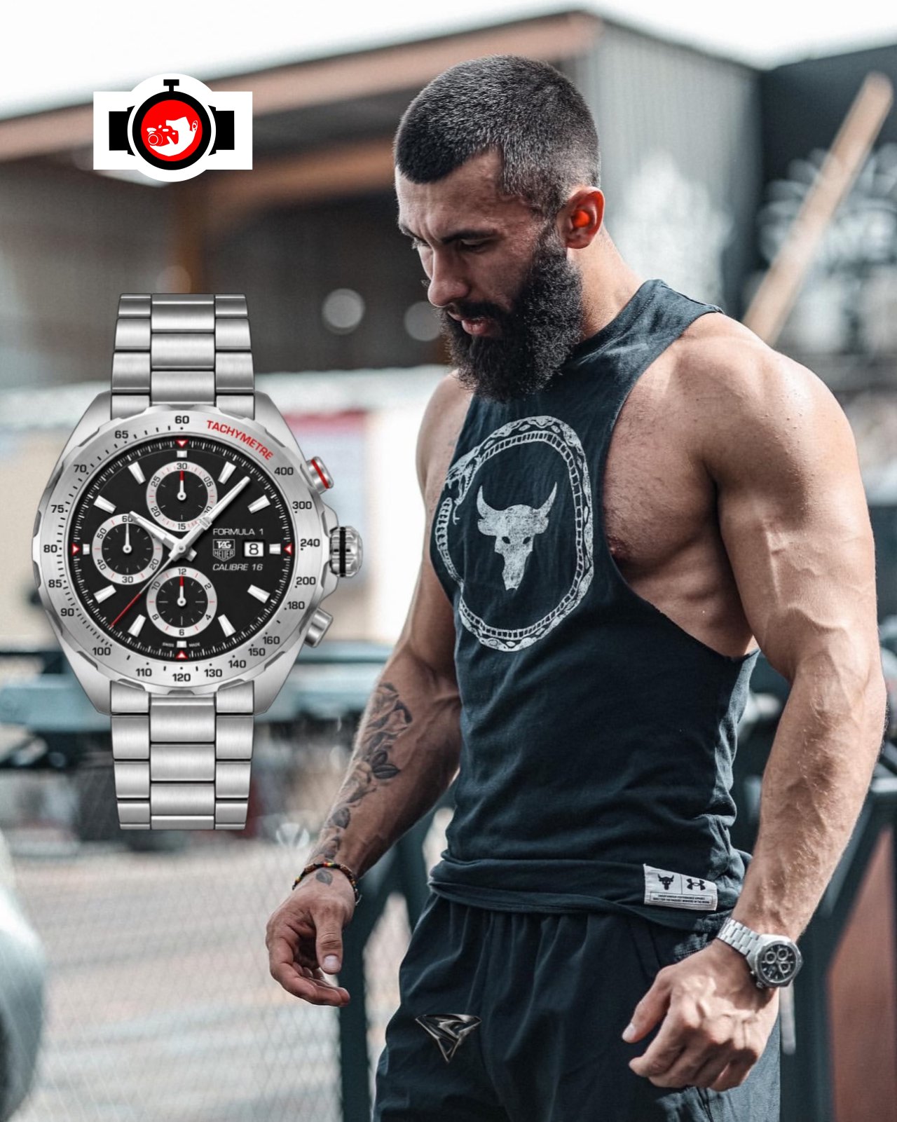 Vladimir Shmondenko Spotted Wearing TAG Heuer Formula 1 Calibre 16 Chronograph