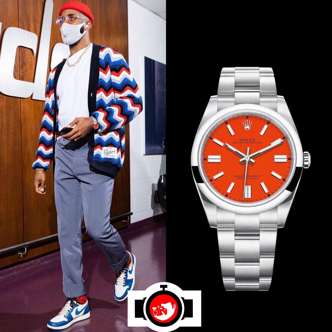 basketball player Chris Paul spotted wearing a Rolex 124300
