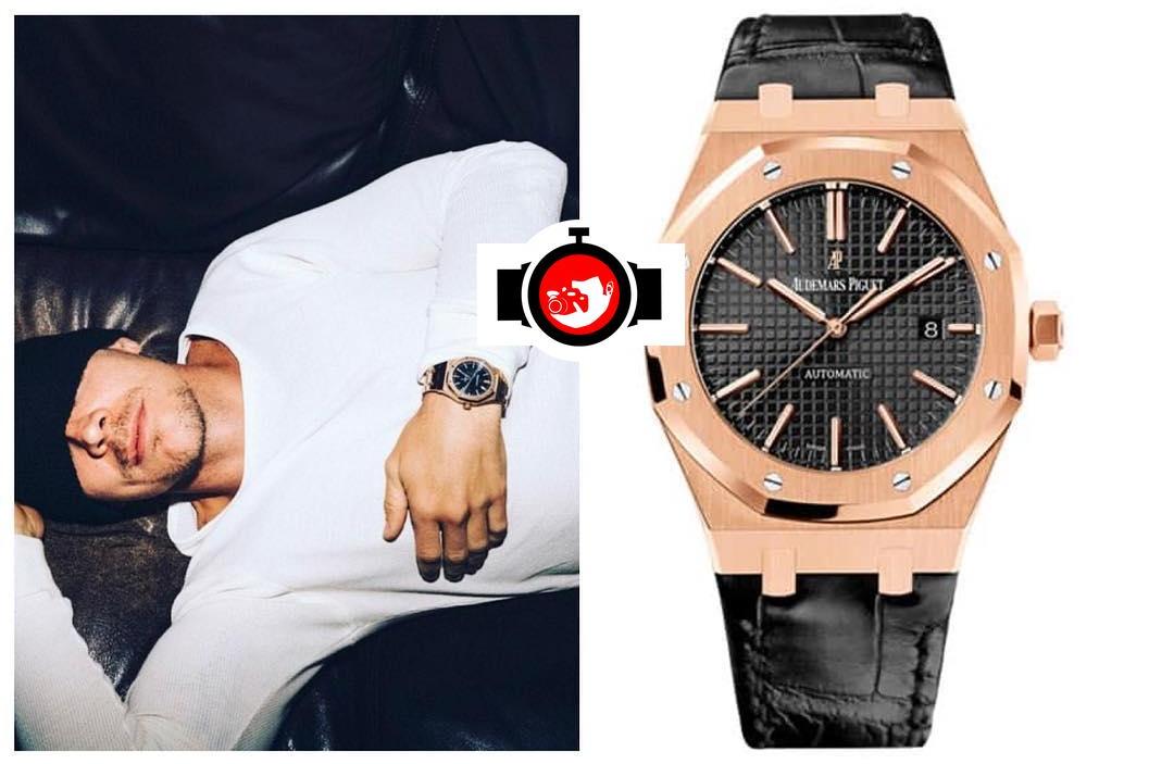 musician Diplo spotted wearing a Audemars Piguet 15400OR