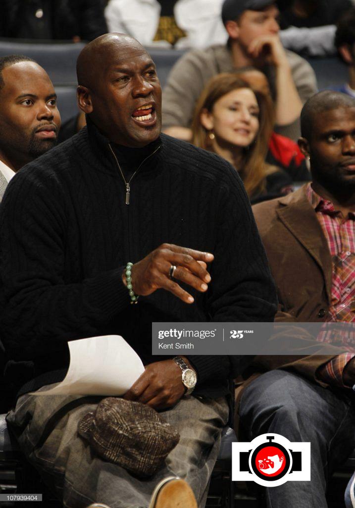 basketball player Michael Jordan spotted wearing a Cartier 
