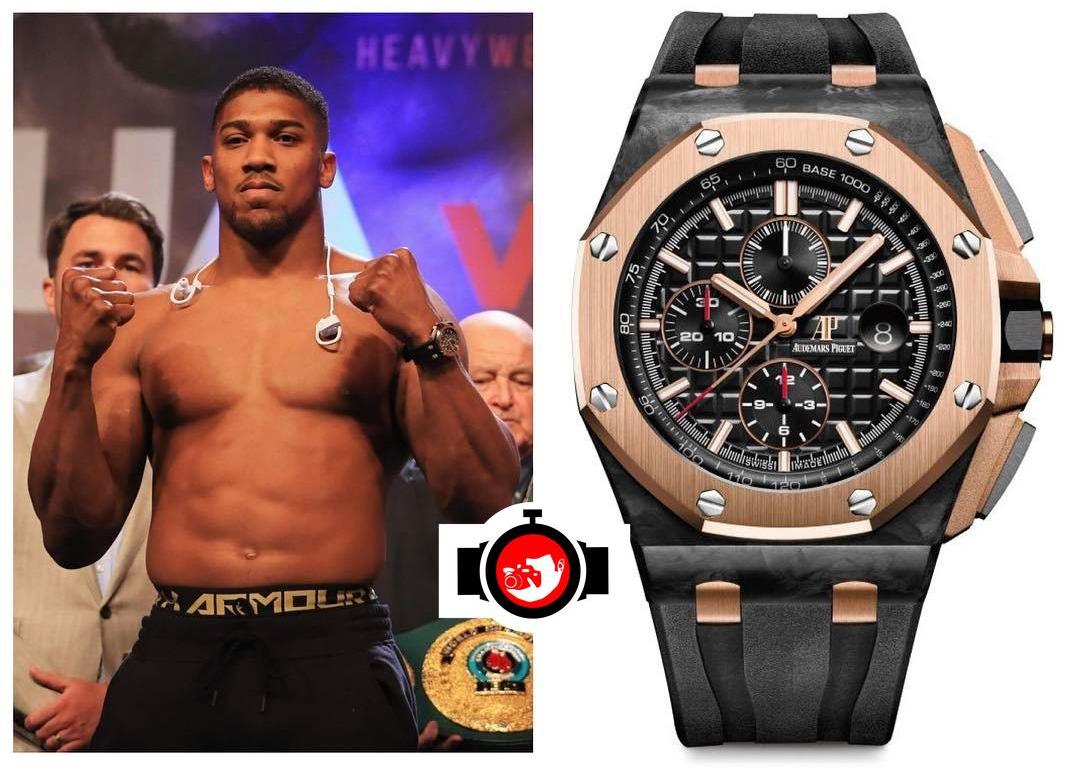 boxer Anthony Joshua spotted wearing a Audemars Piguet 26406FR