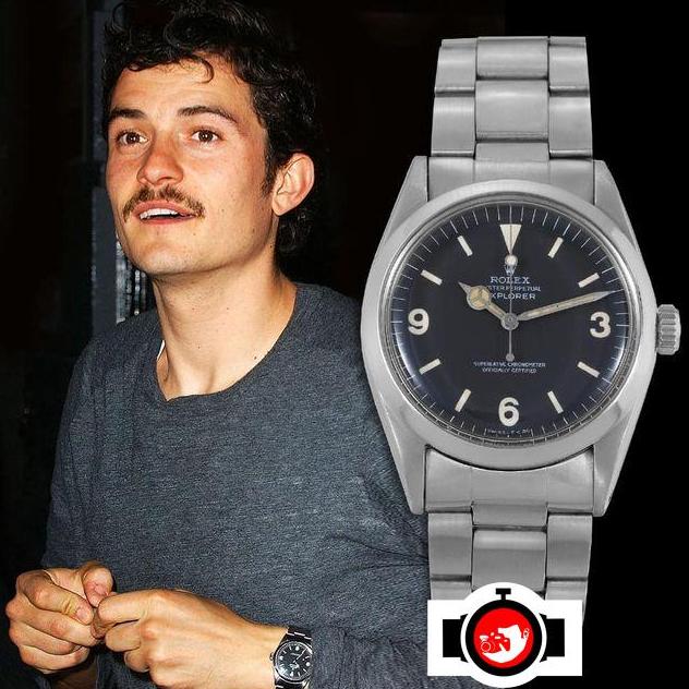 actor Orlando Bloom spotted wearing a Rolex 1016