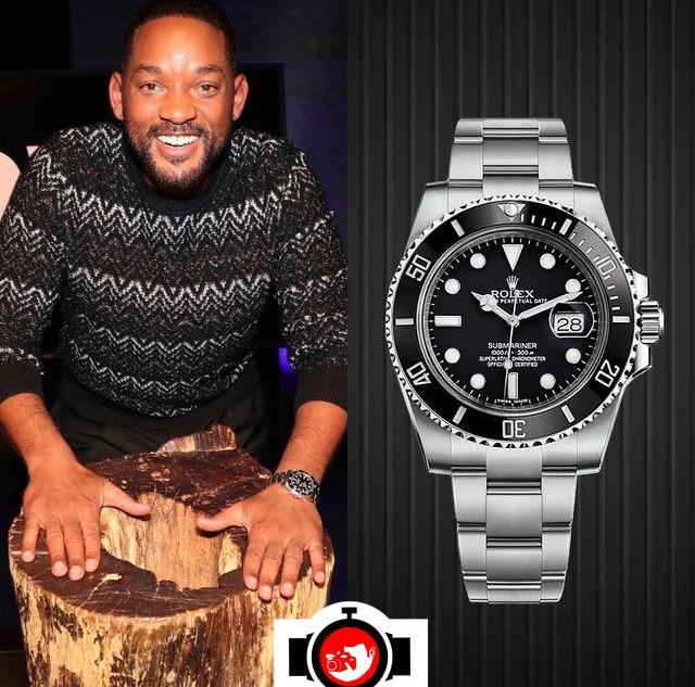 actor Will Smith spotted wearing a Rolex 