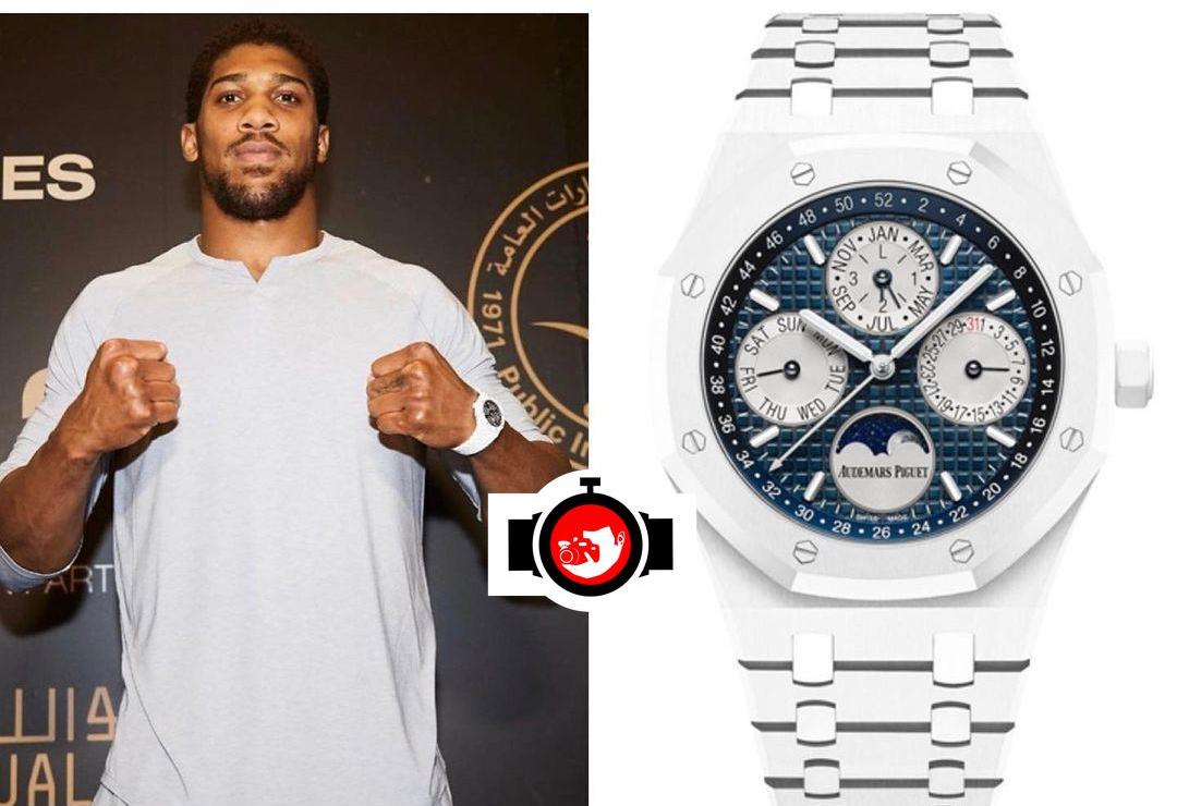 boxer Anthony Joshua spotted wearing a Audemars Piguet 26579CB