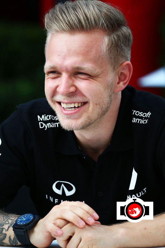 pilot Kevin Magnussen spotted wearing a Bell & Ross BR-X1